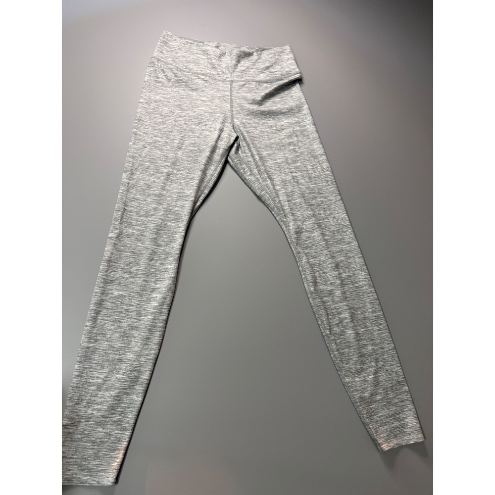 Nike Dri-FIT Women Gray Space Dye Heathered Athletic Training Leggings Medium